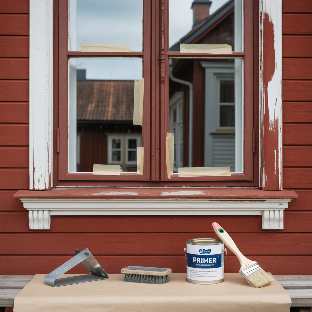 utvandig fonstermalning checklista for skrapning och grund