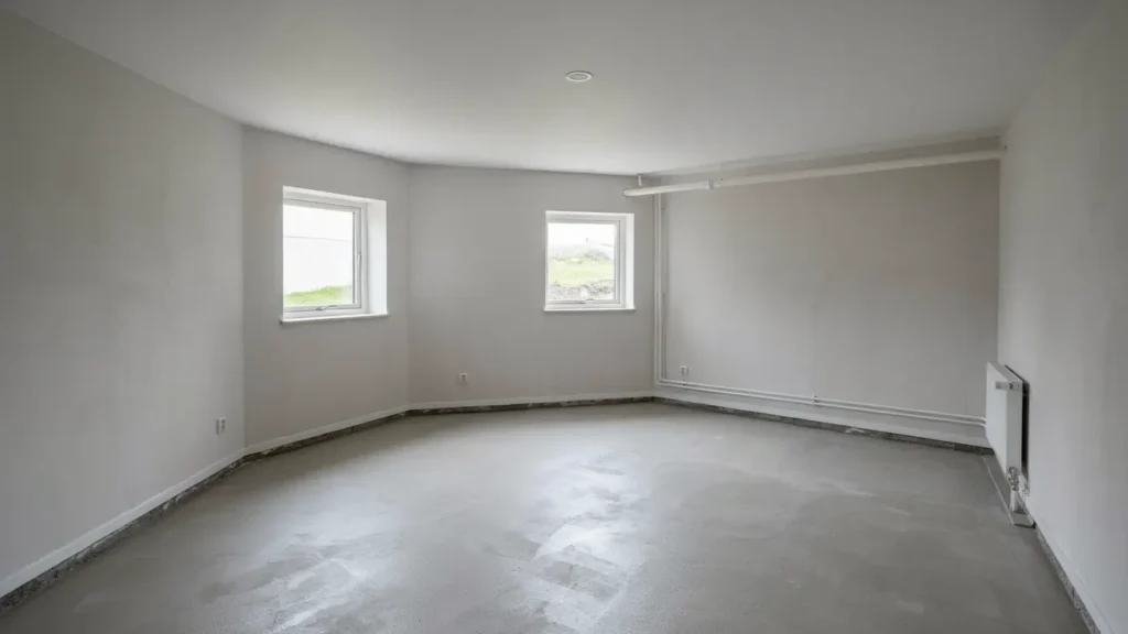 renovering och malning av kallarrum med nya ytskikt i brottby vallentuna 1355